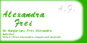 alexandra frei business card